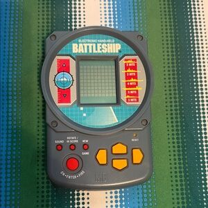Battleship Electronic Handheld Game - Gray with Orange & Red Controls